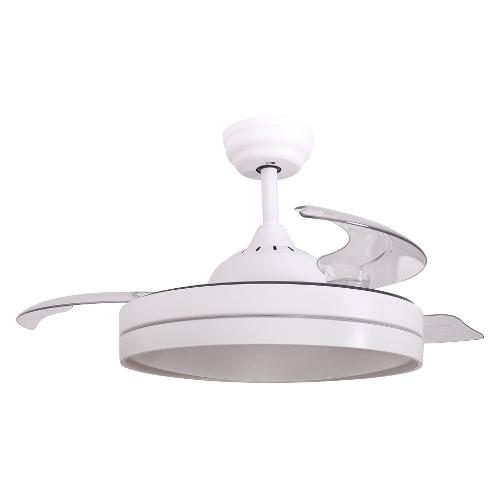 Ventilatore soffitto con luce White 7118 B IR (48x36,5cm)