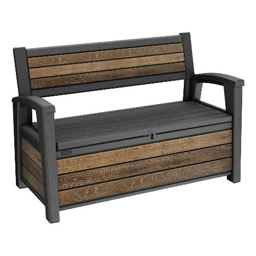 Panchina resina DECO 2 posti Marrone K261839