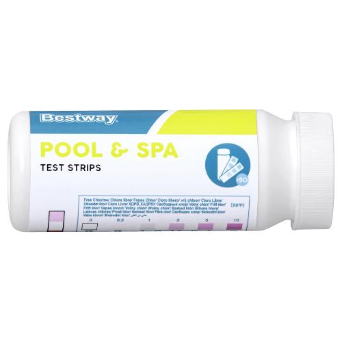 Misuratore 3 in 1  cloro pH e alcalinità piscine 50 strisce 58142 6