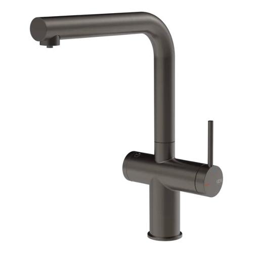 Miscelatore lavello predisposizione acqua filtrata INEDITO Black metal brushed PVD 60571#707