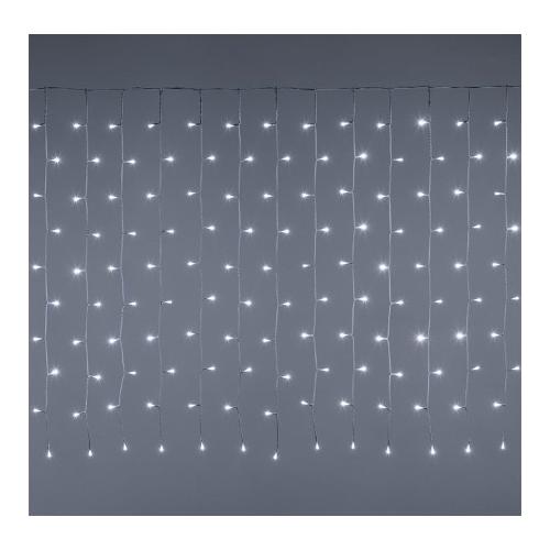 Tenda luminosa Natale Bianco 1000 luci - LED Bianco freddo (10 + 4 mt) 8 Giochi di luce XMAS KING IP44 66823