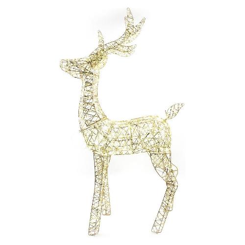 Renna (72x34x108cm) 360 luci - LED IP20 Oro 58416