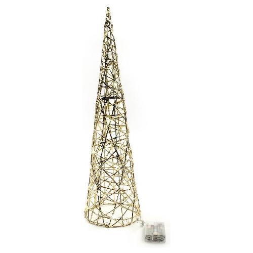 Cono (16,5x60cm) 30 luci - LED Oro 58126