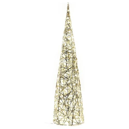 Cono (25x100cm) 200 luci - LED IP20 Oro 58140