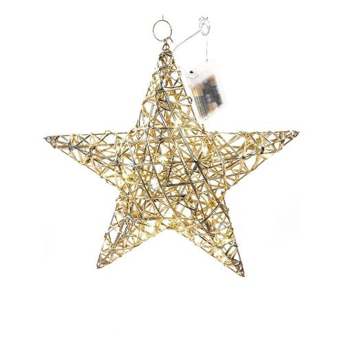 Stella (36,5cm) 30 luci - LED Oro 58218