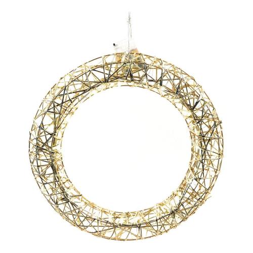 Corona (40cm) 50 luci - LED Oro 58195
