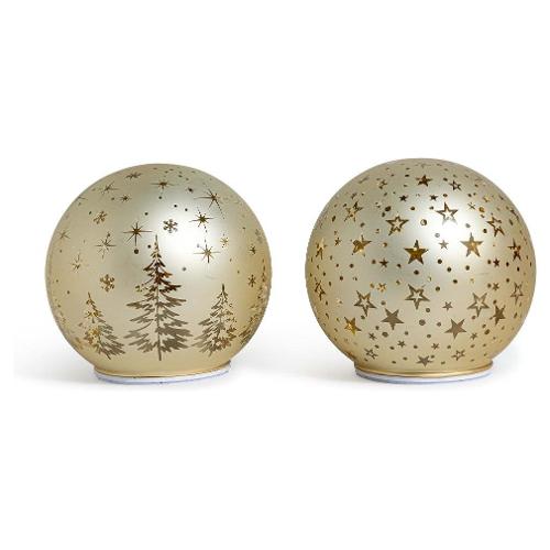 Palla di natale luce fissa (15cm) LED Assortito 83091