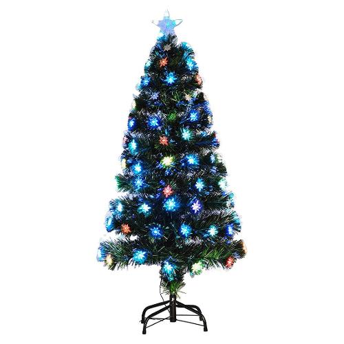 Albero Natale addobbato Verde (H120 cm) 130 luci - LED 446507