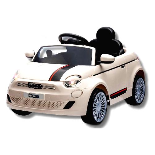 Auto elettrica 12V R C (115x70,5cm) FIAT 500 Bianco 1137 B