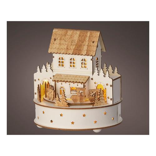 Casetta con movimento, luci e musica (19,5cm) Assortito 487720