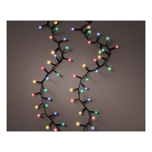 Filo Verde 500 luci - LED Multicolore (11 + 5 mt) 8 Giochi di luce LUMINEO IP44 495576