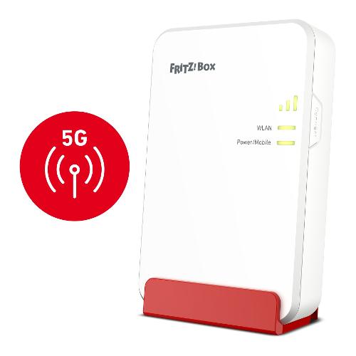Router FRITZ!BOX 6860 5G Edition International Mesh Dual Band White e Red 20003071