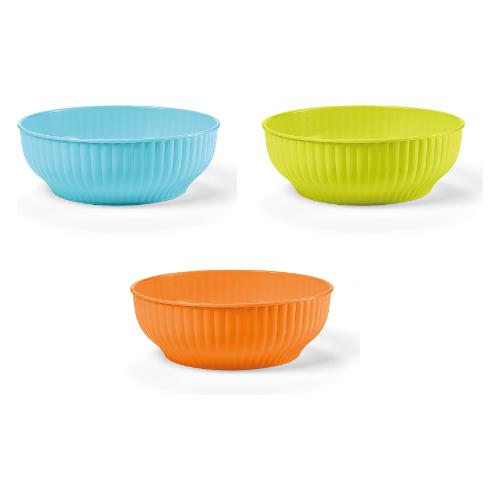 Insalatiera Plastica (26cm) costolata BLIM Assortito IN002 0260