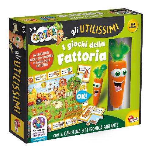 Gioco educativo Penna parlante Giochi della Fattoria 3-6a CAROTINA UTILISSIMI 107858
