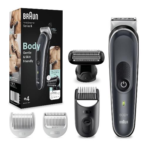 Depilatore SERIES 5 Body Groomer Black e Silver BG5360