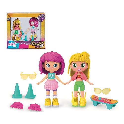 Set bambola Top Roller Girls PINYPON Assortito PNN02000