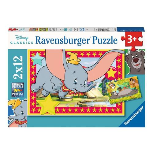 Puzzle 2x12 pz 36m+ (26x18cm) DISNEY CLASSIC 05575