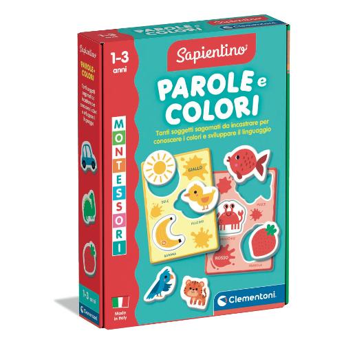 Gioco prescolare Parole e colori 12-36m SAPIENTINO MONTESSORI 16849