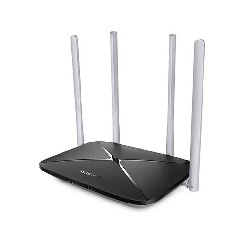 Router AC1200 Dual Band Black e Silver AC12