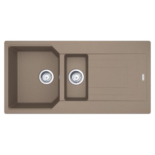 Lavello 1 vasca e mezza (100x50cm) Ubg 651 100 URBAN Oyster Opaco 114 0686 780