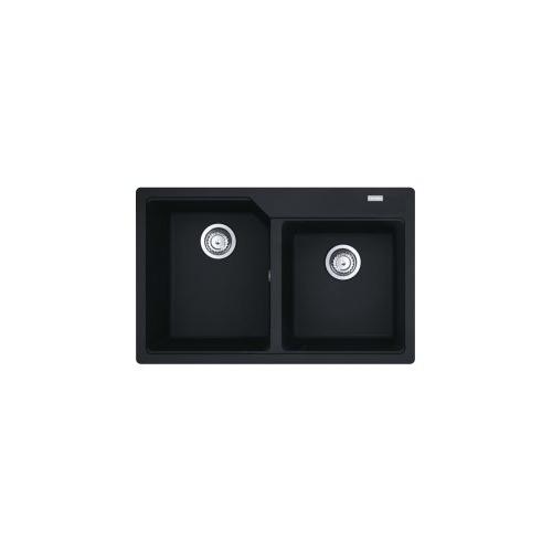 Lavello 2 vasche (78x50cm) Ubg 620 36 36 URBAN Black matt Opaco 114 0686 761