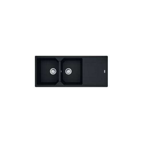 Lavello 2 vasche (116x50cm) Ubg 621 116 URBAN Black matt Opaco 114 0686 790
