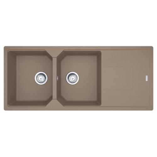 Lavello 2 vasche (116x50cm) Ubg 621 116 URBAN Oyster Opaco 114 0686 787