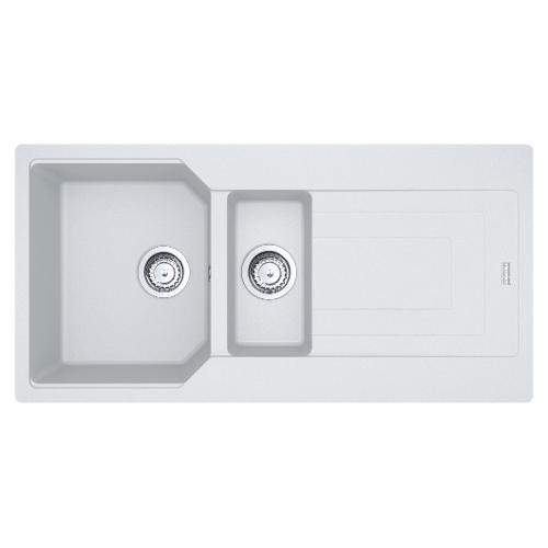 Lavello 1 vasca e mezza (100x50cm) Ubg 651 100 URBAN Bianco polare Opaco 114 0686 781