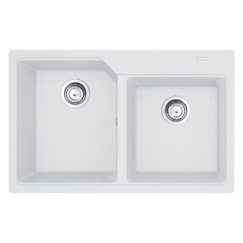 Lavello 2 vasche (78x50cm) Ubg 620 78 URBAN Bianco polare Opaco 114 0686 766
