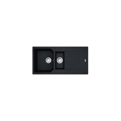 Lavello 1 vasca e mezza (100x50cm) Ubg 651 100 URBAN Black matt Opaco 114 0686 776