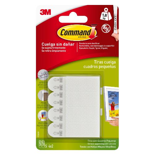 Strisce appendi quadri S 17202 velcro adesivo 4 pz (1,6x5,4cm) 3M 7100127222
