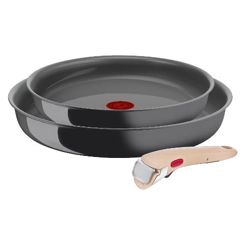Set padelle Alluminio antiaderente con manico amovibile INGENIO VIVISSIMA Grigio 010277600003