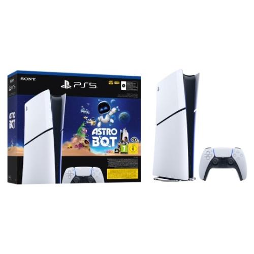 Console videogioco PLAYSTATION 5 Digital Slim Astro Bot Bundle 1TB Tim White