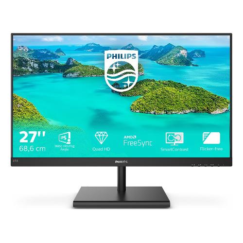 Monitor 27" ( IPS 2K 1440p 75Hz ) E LINE Qhd Black 275E1S 00