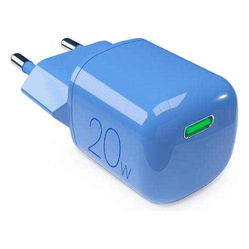 Caricabatterie USB Type-C MINIPRO 20W GaN Blue PUFCMTCUSBC20WGBLUE