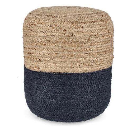 JALAJA Pouf Naturale e Blu