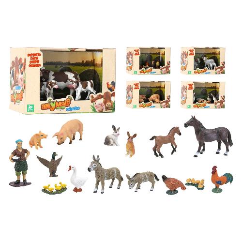 Set animali fattoria da cortile ANIMALS MATES Assortito 42680