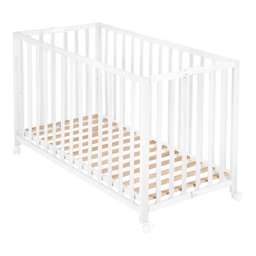 Lettino infanzia FOLDY pieghevole (123x64,5x77cm) Bianco 070 0150