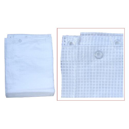 Telo copertura retinato occhiellato Bianco (500x300 cm) 1180B3X5
