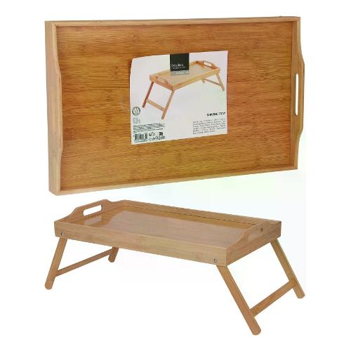 Vassoio letto (50x30x21cm) EXCELLENT HOUSEWARE Bamboo naturale C80653810