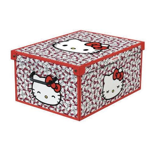 Scatola salvaspazio (50x39x24cm) HELLO KITTY Rosso 660 HK1