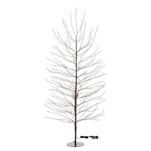 Albero luminoso Marrone 1 gioco di luce (H200 D110 cm) TIGLIO 1120 luci - MICROLED Bianco caldo IP44 76242
