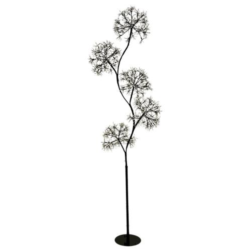 Albero luminoso Marrone 1 gioco di luce (H170 D55 cm) RICH 1800 luci - MICROLED Bianco caldo IP44 79267