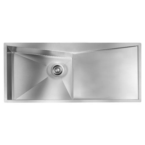Lavello 1 vasca (116x50cm) SPACE Inox Satinato 012869 S2 01 2033