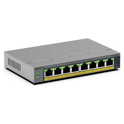 Switch di rete 8 porte Easy Smart PoE+ Grey GS108EP 100EUS Gigabit (1000Base-TX)