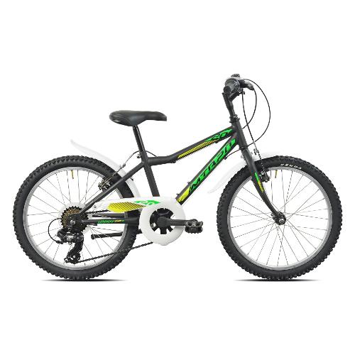 Mountain Bike acciaio ( 6 vel ) 20" BIMBO HAPPY Nero e Verde 259200N
