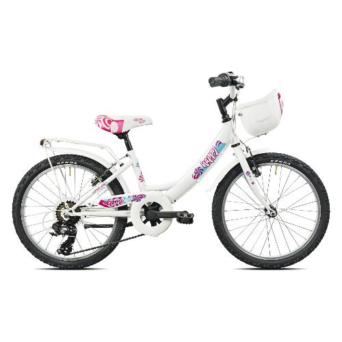 Mountain Bike acciaio ( 6 vel ) 20" BIMBA Bianca 259200D