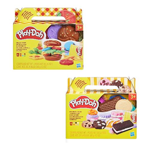 Pasta modellabile Food Shapes 6 barattoli 57gr e accessori PLAY DOH Assortito G16095L0