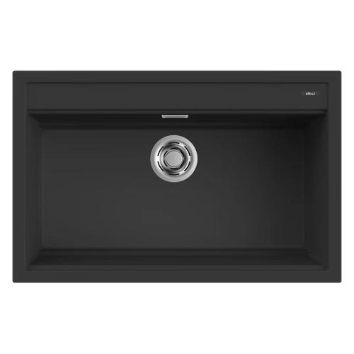 Lavello 1 vasca (79x51cm) Flow Pro BEST 130 Black edition Opaco LGB13040BKM