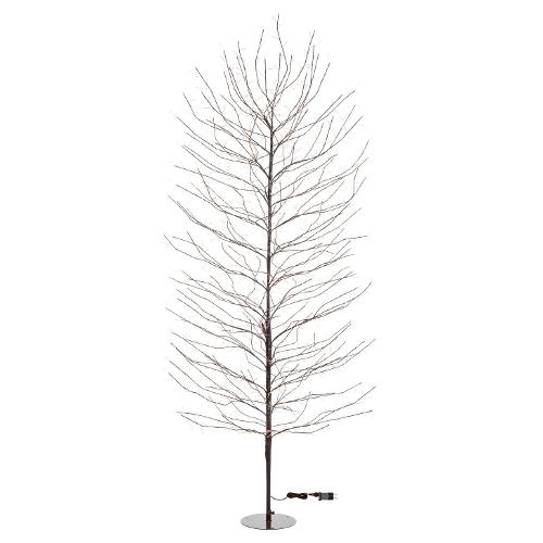 Albero luminoso Marrone 1 gioco di luce (H230 D115 cm) TIGLIO 1560 luci - MICROLED Bianco caldo IP44 76259